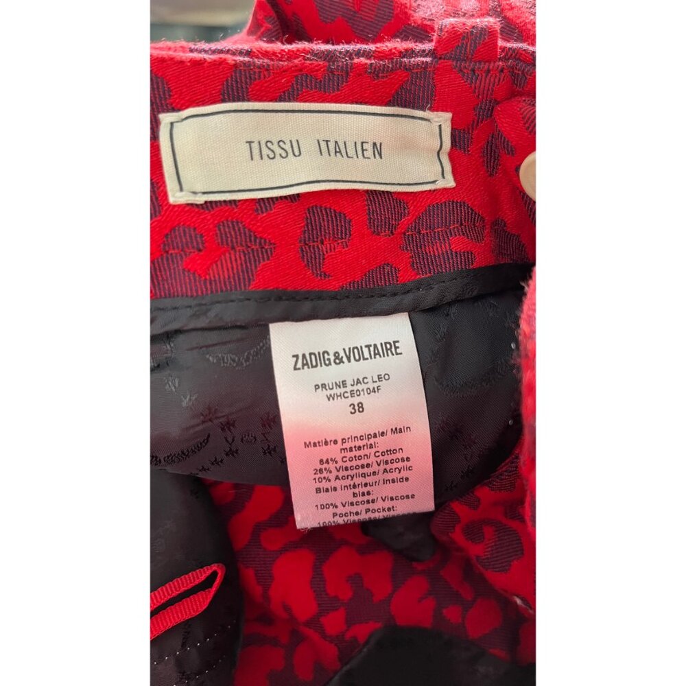 ZADIG & VOLTAIRE PRINT PANTS 38 M - Picture 5 of 8
